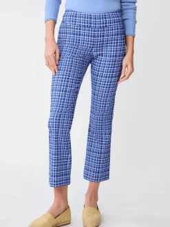 J.McLaughlin Ivy Pants in Layered Lines Navy/Blue New
