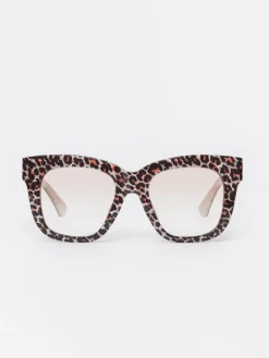 J.McLaughlin Jaden Readers in Leopard DarkBrownLeopard Online