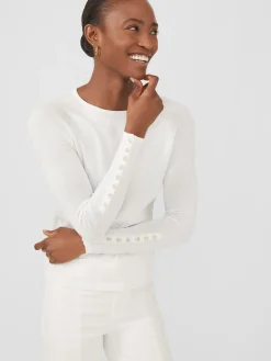 J.McLaughlin Jamey Sweater White Hot