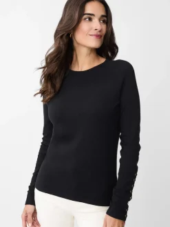 J.McLaughlin Jamey Sweater Black Discount