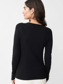 J.McLaughlin Jamey Sweater Black Discount