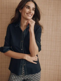J.McLaughlin Joyann Shirt WinterNavy Hot