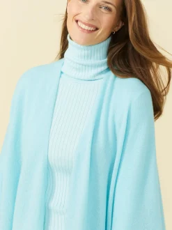 J.McLaughlin Julia Cashmere Wrap Aqua Hot