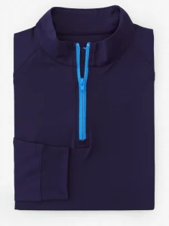 J.McLaughlin Kosta Performance 1/2 Zip Navy Outlet