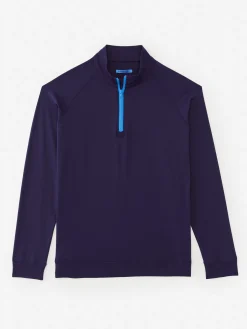 J.McLaughlin Kosta Performance 1/2 Zip Navy Outlet
