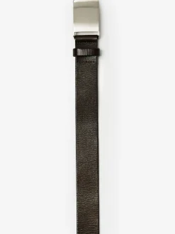 J.McLaughlin Leather Distressed Belt Brown Clearance