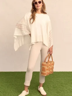 J.McLaughlin Libra Cashmere Poncho OffWhite Online