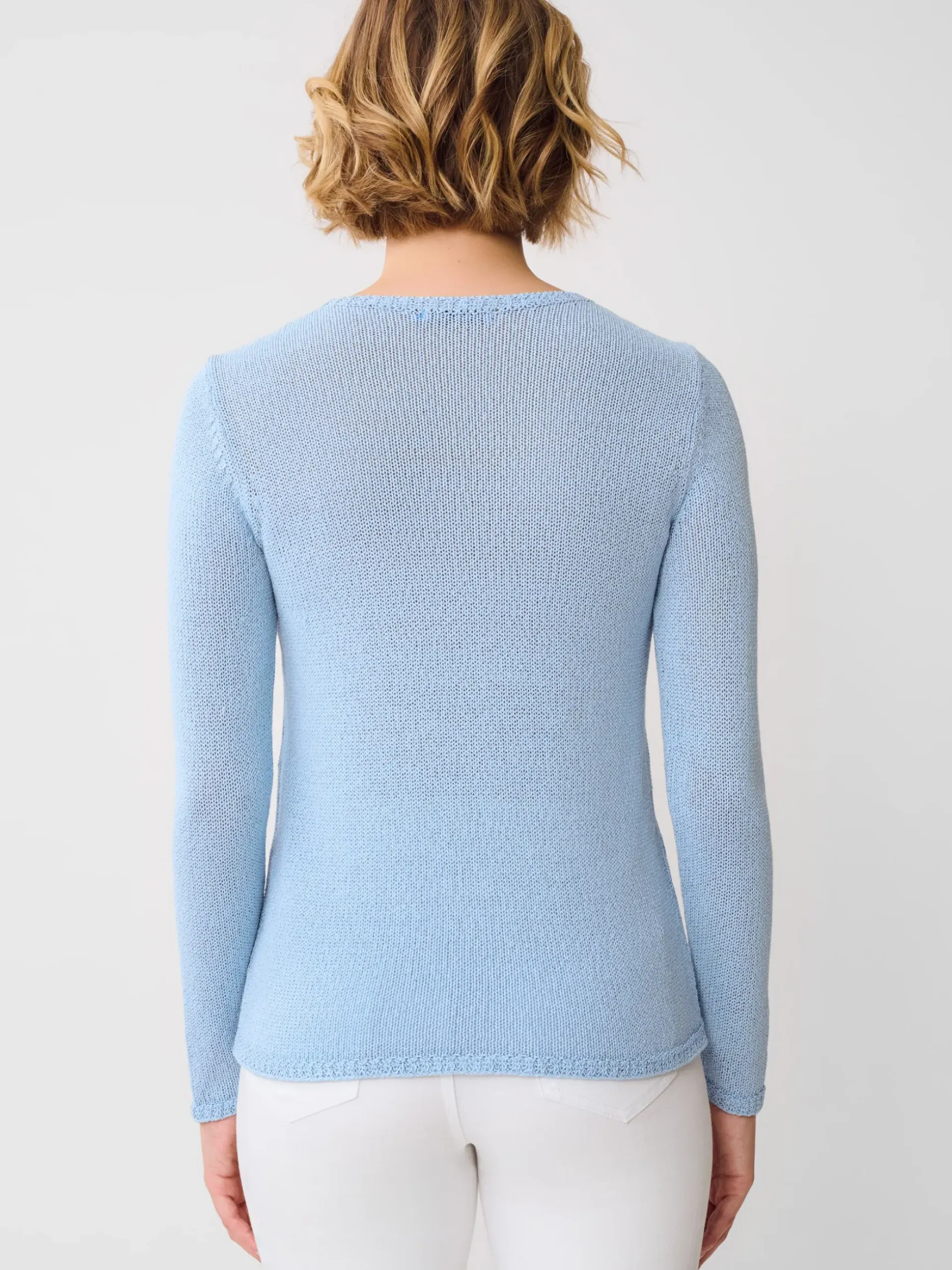 J.McLaughlin Ludlow Sweater LightBlue Hot