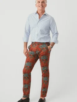 J.McLaughlin Lukas Pants in Vintage Bouquet Red/Multi Sale