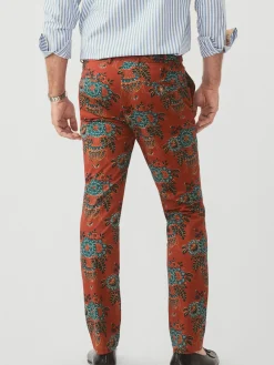 J.McLaughlin Lukas Pants in Vintage Bouquet Red/Multi Sale