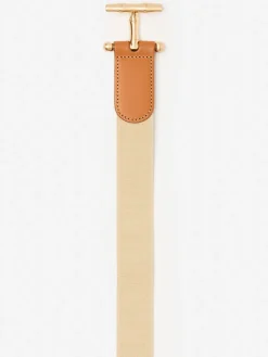 J.McLaughlin Marais Belt Khaki/Vachetta New