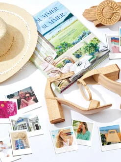 J.McLaughlin Maribel Raffia Hat OffWhite Hot