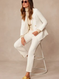 J.McLaughlin Marlowe Blazer EgretWhite Best