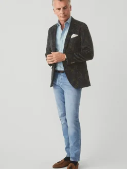 J.McLaughlin McCown Sport Coat in Paisley Blue/Brown/Yellow/Red Outlet