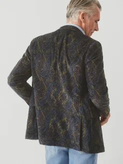 J.McLaughlin McCown Sport Coat in Paisley Blue/Brown/Yellow/Red Outlet