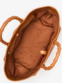 J.McLaughlin Melissa Leather Tote Bag DarkVachetta Best