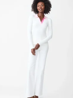 J.McLaughlin Michaela Sweater White/Pink Outlet