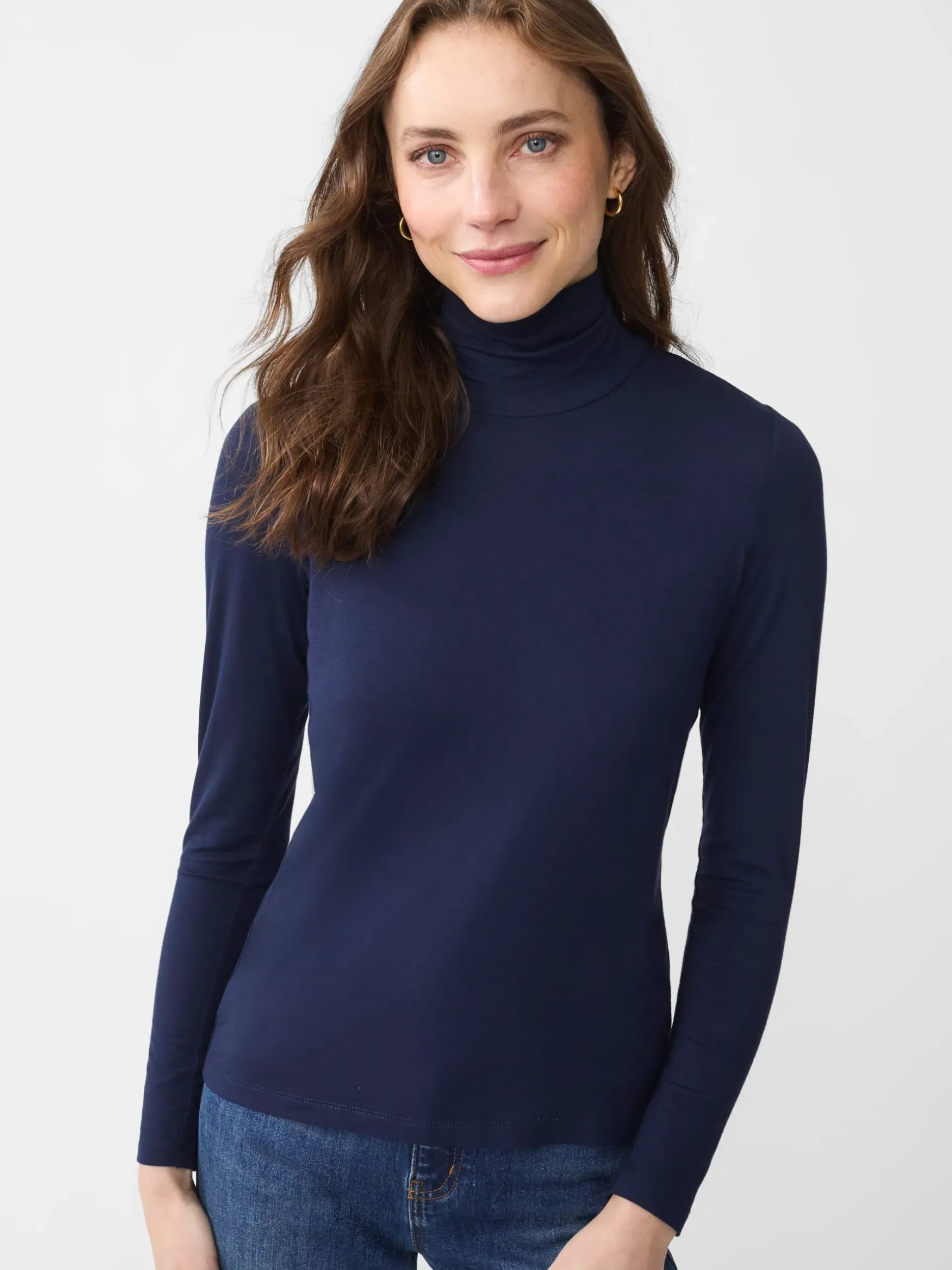 J.McLaughlin Nadia Turtleneck Navy Best