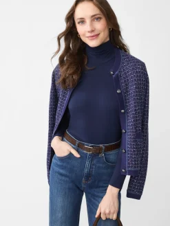 J.McLaughlin Nadia Turtleneck Navy Best