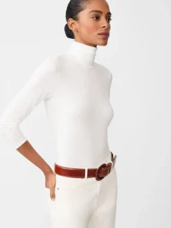 J.McLaughlin Nadia Turtleneck OffWhite Fashion