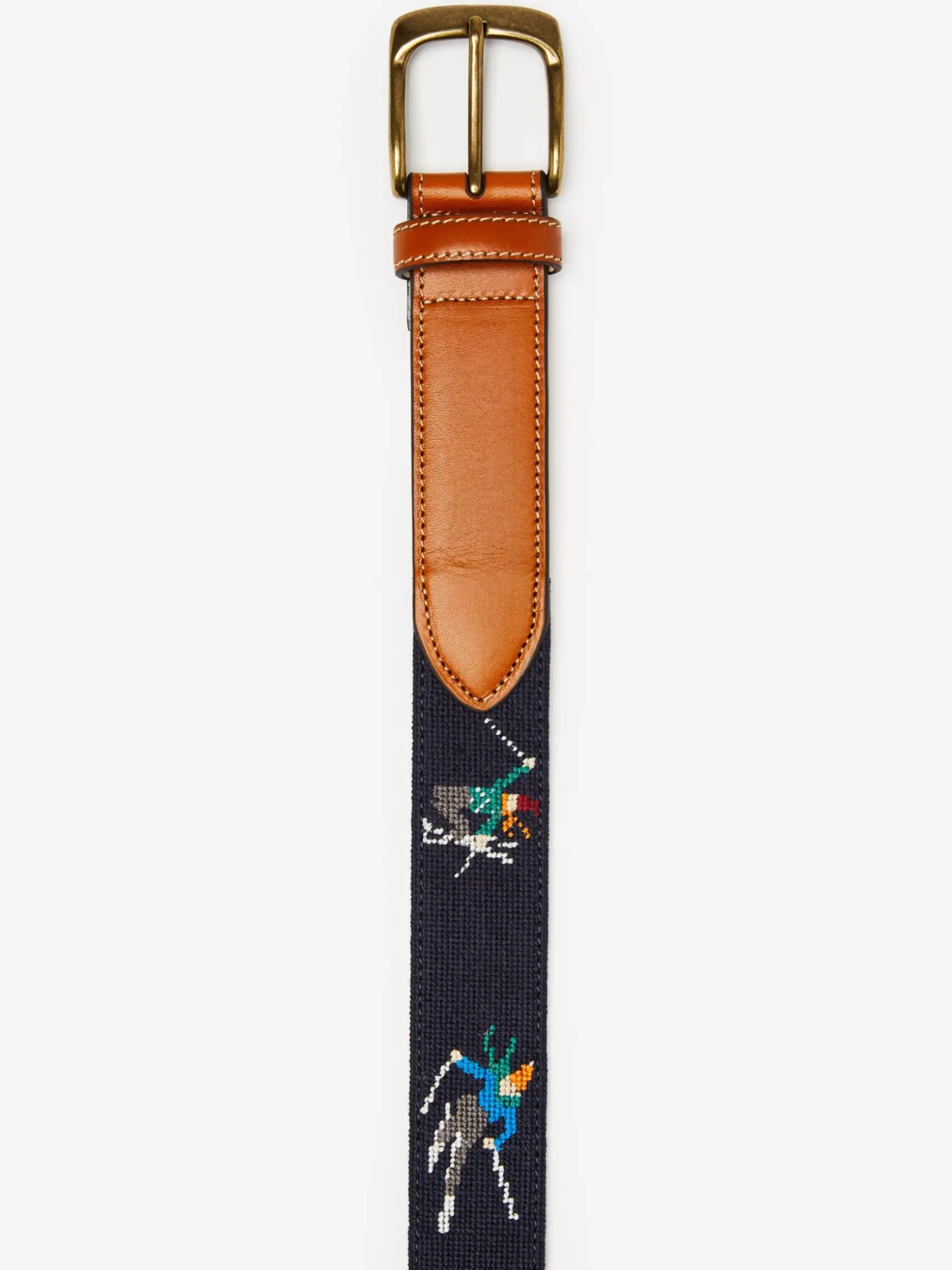 J.McLaughlin Needlepoint Belt in Skier Navy Sale