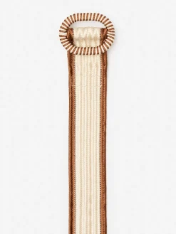 J.McLaughlin Ojai Belt Cream/Brown Discount