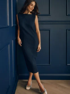 J.McLaughlin Olanna Dress Navy Hot
