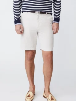 J.McLaughlin Oliver 9" Shorts in Italian Summer Twill Stone Sale