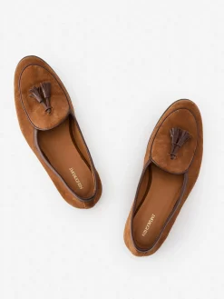J.McLaughlin Oskar Suede Loafers Cognac Best
