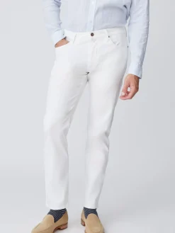 J.McLaughlin Parker 5-Pocket Straight Pants White Clearance