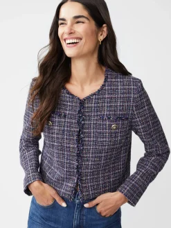 J.McLaughlin Pemille Tweed Jacket BlackMulti New