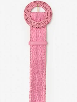 J.McLaughlin Popie Grasscloth Belt Pink Fashion