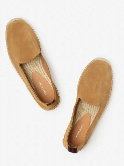 J.McLaughlin Rafe Suede Espadrilles Caramel Sale