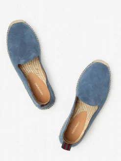 J.McLaughlin Rafe Suede Espadrilles Denim New