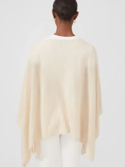 J.McLaughlin Rale Cashmere Poncho LightHeatherOatmeal Online