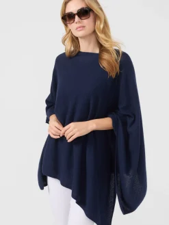 J.McLaughlin Rale Cashmere Poncho Navy Best
