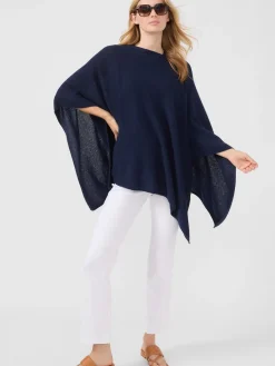 J.McLaughlin Rale Cashmere Poncho Navy Best