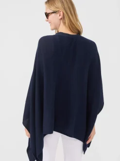 J.McLaughlin Rale Cashmere Poncho Navy Best