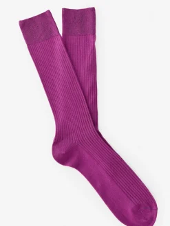 J.McLaughlin Ribbed Socks UltraViolet Hot
