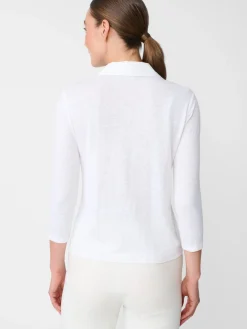 J.McLaughlin Romeo Linen Shirt White Online