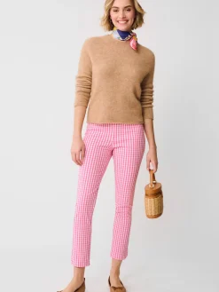 J.McLaughlin Romilly Pants in Gingham HotPink/White Discount