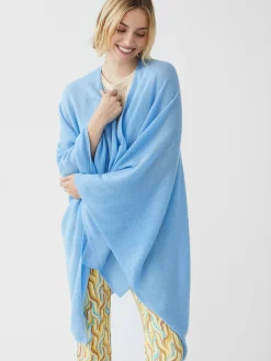 J.McLaughlin Rossi Cashmere Wrap LightBlue Discount