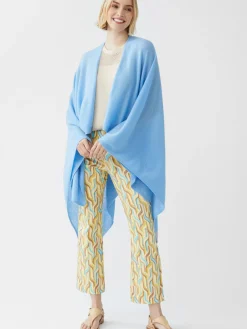 J.McLaughlin Rossi Cashmere Wrap LightBlue Discount