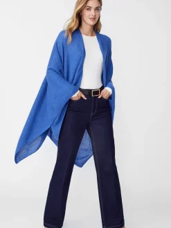 J.McLaughlin Rossi Cashmere Wrap Blue Clearance