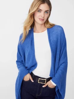 J.McLaughlin Rossi Cashmere Wrap Blue Clearance