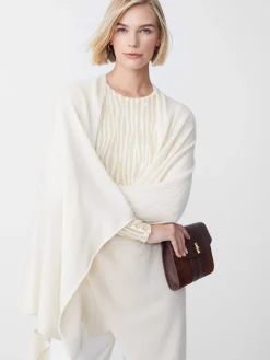 J.McLaughlin Rossi Cashmere Wrap OffWhite Outlet