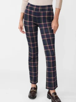 J.McLaughlin Rylie Pants in Stadium Plaid Navy/Olive Best