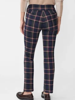 J.McLaughlin Rylie Pants in Stadium Plaid Navy/Olive Best