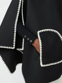 J.McLaughlin Sabrina Cape Black Best