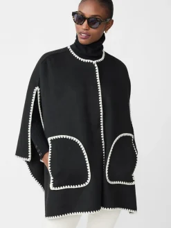 J.McLaughlin Sabrina Cape Black Best